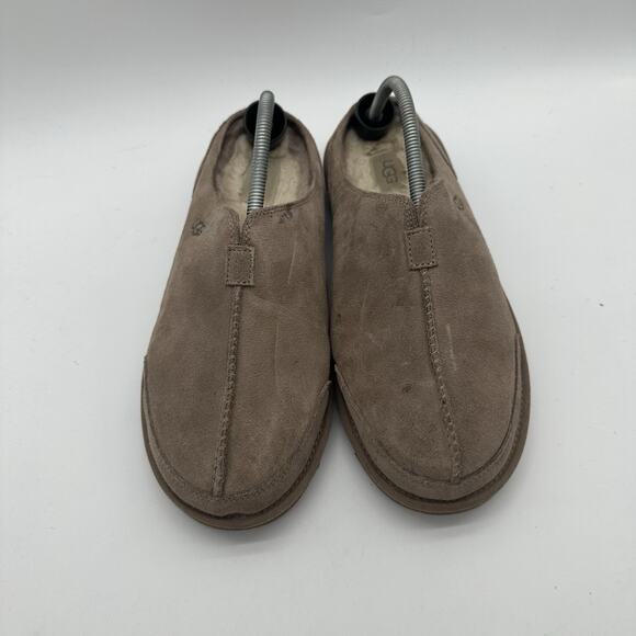 Mens Size 10 Ugg Marcman Premium Suede Caribou Clog Shearling Lining - Picture 3 of 11